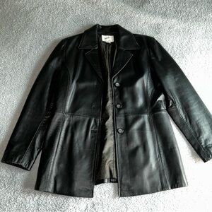 Jacqueline Ferrar Black Leather Jacket